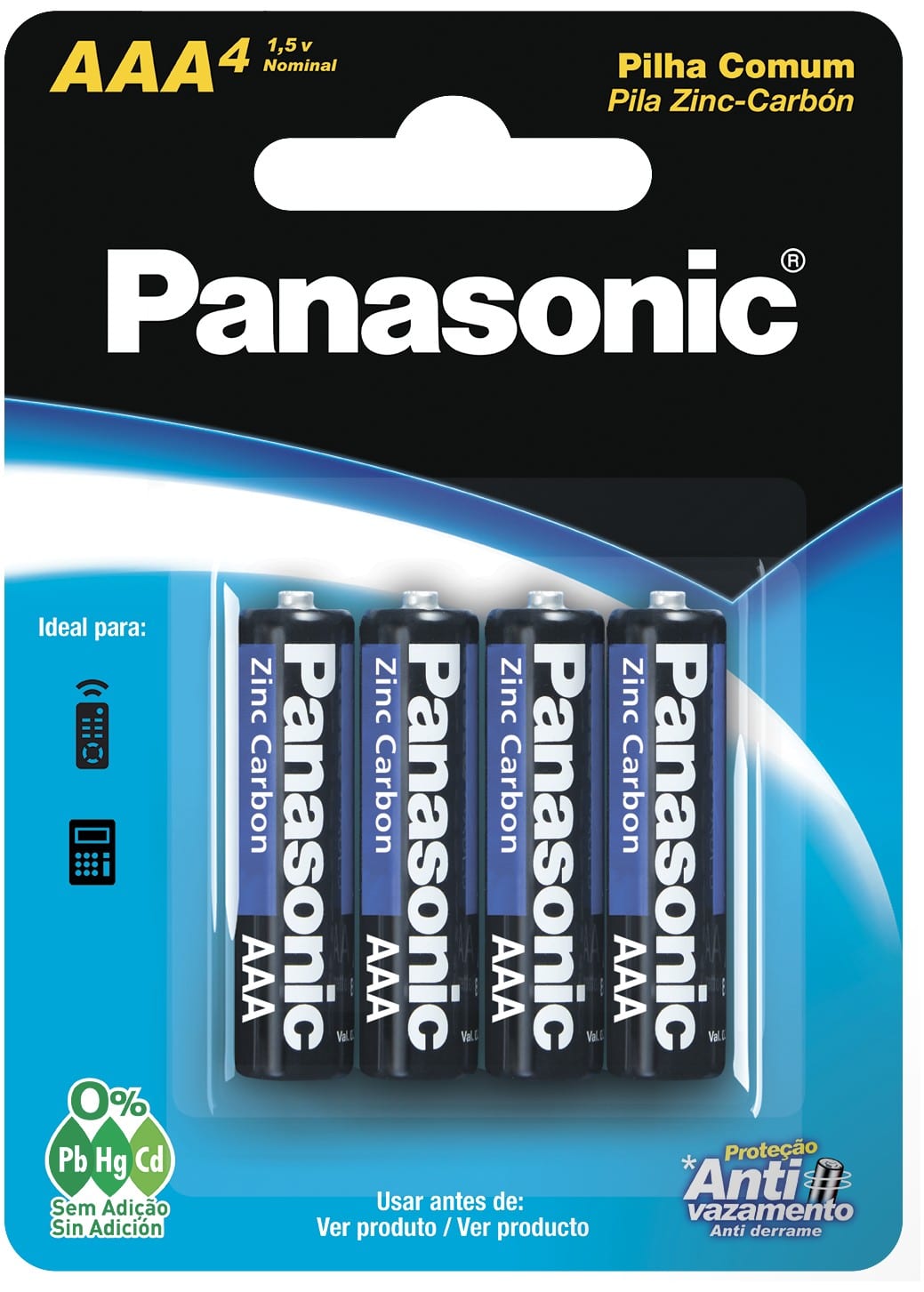 Pilas Panasonic Zinc-Carbón AAA (Pack x4)